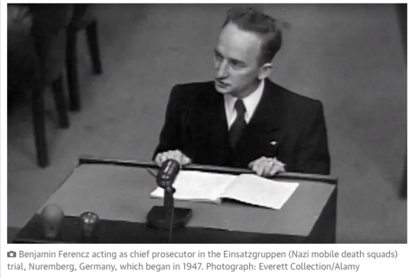 ‘No one is to be treated as subhuman’: Nuremberg prosecutor Benjamin Ferencz dies on Good Friday at age 103