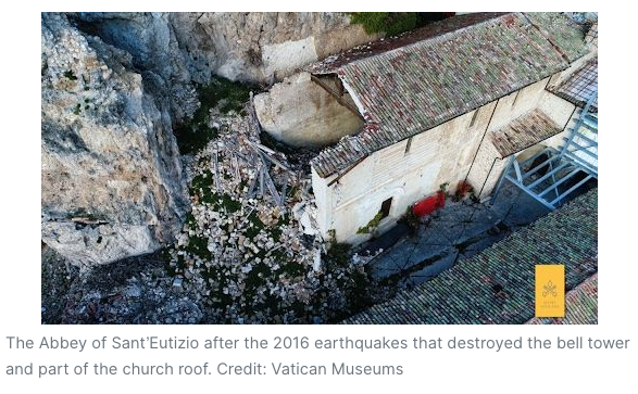 Crushed in an earthquake, shattered 15th-century cross restored in time for Easter