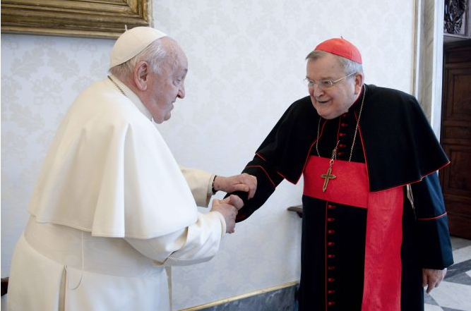 Pope Francis and Cardinal Burke