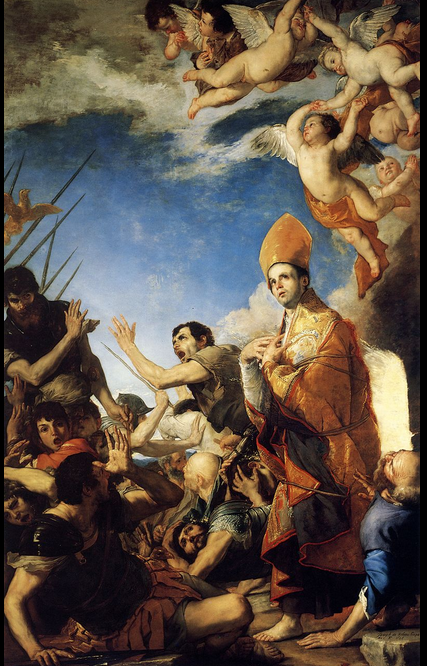 St Januarius emerges unscathed from the furnace-by Ribera-in Naples Cathedral-full