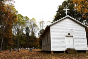 ‘The Little Catholic Church on Irish Mountain’ stood in West Virginia for 150 years before it burned