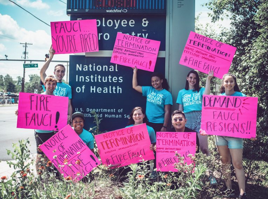Students for Life Action Rallied, Sent Petitions Calling for Firing of Dr. Anthony Fauci due to Aborted Infant Experimentation Scandal