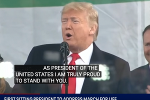 Trump’s Remarks at 47th Annual March for Life Rally in DC, his talk here