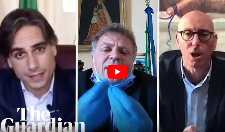 In Italy: Mayors take to social media and even drones to stop spread of coronavirus - See short video