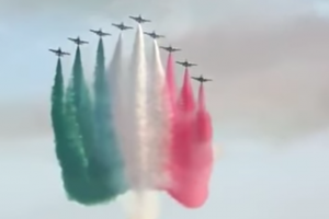 Italian Air Force sends message of hope to Italy amid coronavirus lockdown