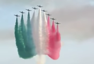 Italian Air Force sends message of hope to Italy amid coronavirus lockdown